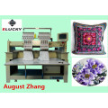 Elucky 15 colors high speed two heads embroidery machine for cap embroidery